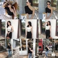 ราคา เสื้อ ไหล่เดียว ปาดไหล่ข้างเดียว แขนสั้น (3144034476)