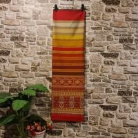 ราคา ผ้าฝ้าย (ผ้าไทย ผ้าซิ่น ผ้าถุง) ผ้าทอทั้งผืน ลายซิ่นตีนจกสันกำแพง สีแดง (49804033001)