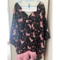 ราคา เสื้อคลุม ไปทะเล ขนนกฟรุ้งฟริ้ง เสื้อโอเวอร์ไซด์ ใส่เที่ยวทะเล แบรนด์แท้ (3355723851)