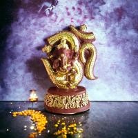 ราคา พรีเมี่ยม งานแฮนเมด P1 โดยช่างฝีมือ ราคาถูก ทำจี้ หรือใส่ตู้ ปิดทองแท้ พระพิฆเนศ พระพิฆเนศนั่งประทานพร เครื่องหมายโอม (18280571344)