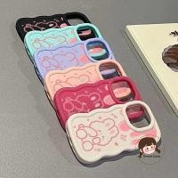 ราคา สายน่ารักกระต่าย 3D Wave เคสโทรศัพท์สําหรับ Samsung Galaxy A73 A55 M54 F54 M34 F34 M31 M21s F21 M13 F13 F55 C55 M55 F15 M15 F14 M14 5G 4G ปลอกกันกระแทก (41876962610)