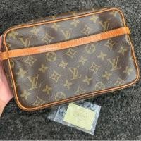 ราคา ส่งฟรี Louis Vuitton clutch monogram แท้ มือสอง (5832467476)