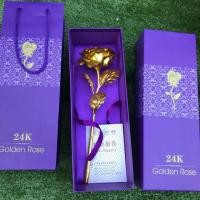 ราคา ดอกกุหลาบทองคำ 24k (854277529)