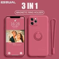 ราคา Magnetic Ring Holder Silicone Case iPhone 7 8 6 6s Plus SE 2020 Soft Stand Finger Bracket Cover (8373291948)