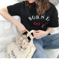 ราคา เสื้อยืดover size สกรีนลาย Born in 90’s (1042545357)