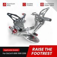 ราคา Motorcycle CNC Adjustable Rear Set Foot Rest For DUCATI Panigale 1199 1199S 1199R 899 1299 PANIGALE (55505642273)