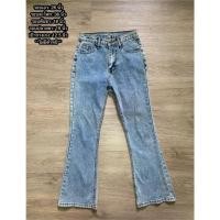 ราคา กางเกงยีนส์ขาม้า เอวกลางทรงวินเทจ สีฟ้ายีนส์ซีดสวย สไตล์เกาหลี แฟชั่นวินเทจ ใส่เที่ยวชิลๆ มือสองสภาพดีมาก (28288420001)