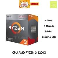 ราคา CPU AMD R3 3200G AM4 Ryzen 3 Ryzen3 ซีพียู เอเอ็มดี R 3 3000 series processor 3000series Ryzen 3 3200 G R 3 (24234326064)