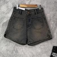 ราคา ผ้ามือหนึ่ง กางเกงยีนส์ขาสั้นเอวสูง ป้ายJEANS สาวxs (27053565688)
