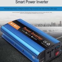 ราคา อินเวอร์เตอร์คลื่นไซน์บริสุทธิ์ Inverter 1200W Pure sine wave อินเวอร์เตอร์รถยนต์ แปลง DC 12V/24Vเป็น AC 220V (19882389296)