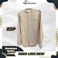 ราคา เสื้อเชิ้ต T-Shirt Brand ESP ผู้ชาย แขนยาว Size M อก 38 นิ้ว คอจีน ลายตรง สภาพเหมือนใหม่ เหมาะใส่ทำงาน (27292769564)