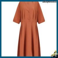 ราคา Plus size เสื้อผ้าสาวอวบ เดรสสาวอวบอ้วน ไซส์ใหญ่ ผู้หญิง เดรสชีฟอง ทรงหลวม แขนสั้น คอวี สีพื้น ฤดูร้อน สไตล์เกาหลีแฟชั่น (58156847158)