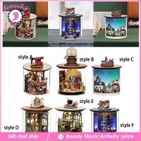 ราคา [Lovoski] บ้านตุ๊กตาจิ๋ว DIY รูปปั้นอาคาร 3 มิติ บ้านจิ๋ว โมเดลบ้านตุ๊กตา (40329041382)