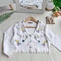 ราคา ป้าย HEAHA เสื้อครอปคอบัวปักดอกไม้ (25420268147)