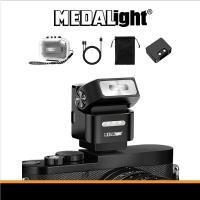 ราคา MEDALIGHT F2 Mini Compact Wireless Flash Trigger Receiver 4 Power Standard Hotshoe 6200K MVP CAMERA (43359895075)