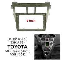 ราคา แผงเครื่องเล่น MP5 วิทยุ Fascia กรอบ 9 นิ้ว สําหรับ Toyota Vios Yaris Android 2Din 2008-2013 (21542831998)