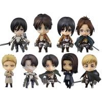 ราคา Attack on Titan Figma Super Action Figure Eren Jaeger Mikasa Ackerman Levi Ackerman Hange Zoe Erwin (46303686400)