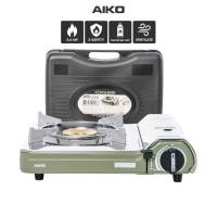 ราคา AIKO รุ่น AK-200SS เตาแก๊สปิคนิค สแตนเลส สี olive New Arrival เตาแก๊สปิคนิค 2.4 KW รับประกัน 1 ปี (25973181722)