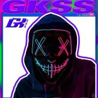 ราคา GKSSS หน้ากากฮาโลวีน LEDผู้ชายและผู้หญิงปาร์ตี้ผู้ใหญ่ (26310723301)