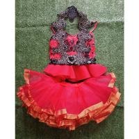 ราคา ชุดดรัมเมเยอร์/เชียร์ลีดเดอร์สีแดงมือสอง (19169075471)