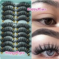 ราคา [พร้อมส่ง] ขนตาปลอม 3D ขนตา 1 กล่อง 10คู่ ขนตา ขนมิ้งค์ ฟู เด้งมากค่ะ (1750894670)