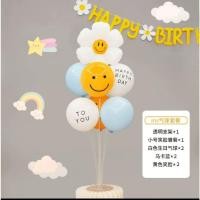 ราคา ลูกโป่งเซ็ทพร้อมเสามาใหม่ ลูกโป่ง 8 ใบ และเสา 70cm. สีสวยหรูอลังการมาก ใช้ตกแต่งงานแต่งให้คนพิเศษ ร้านไทยพร้อมส่ง (27433973450)