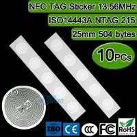 ราคา ฉลากสติกเกอร์ NFC ขนาด 25mm 10PCs/Lot NFC TAG Sticker 13.56MHz ISO14443A NTAG 215 NFC Sticker Lable RFID Tag (504 Bytes) (5832834904)