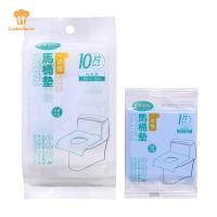 ราคา Ckfr 10 ชิ้น/แพ็คผ้าคลุมเบาะห้องน้ํากระดาษแบบใช้แล้วทิ้งผ้าคลุมที่นั่งชักโครกสากลใหม่ (27758446404)