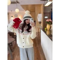 ราคา [Arctic ขนแกะซักผ้าน้ํา] Retro Jacquard Phil Island ถักเสื้อกันหนาวแจ็คเก็ตผู้หญิงฤดูใบไม้ร่วงสไตล์ใหม่แขนยาวลําลองหลวมเสื้อผ้า (57351346714)
