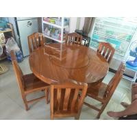 ราคา ชุดทานข้าวกลมไม้สักหมุนได้ (22415833171)