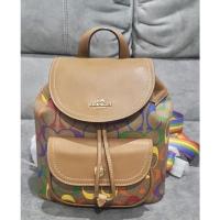 ราคา พร้อมส่ง กระเป๋าเป้ COACH C4097 PENNIE BACKPACK 22 IN RAINBOW SIGNATURE CANVAS (IMMU4) [C4097IMMU4] เป้ coach ไซส์มินิ (13630324350)