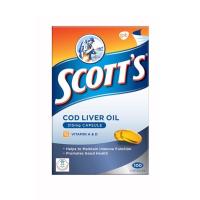 ราคา พร้แมส่ง SCOTT'S Cod Liver Oil Capsules 100s น้ำมันตับปลา exp. 2026 (16579275832)