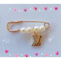 ราคา เข็มกลัดไฮโซ จี้เคลือบทอง24K เข็มขนาด3.8เซน (15939071259)