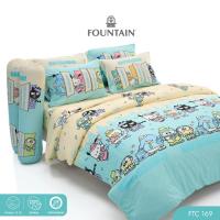 ราคา Fountain FTC169 การ์ตูน Hapidanbui ลิขสิทธิ์แท้ Sanrio สัมผัสนุ่มลื่น ชุดเครื่องนอนฟาวน์เทน ผ้าปูที่นอน ผ้านวม (43020972905)