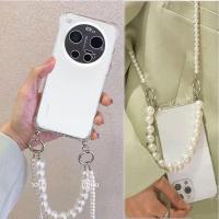 ราคา สําหรับ Xiaomi 17 Ultra Pearl Chain Crossbody Lanyard เคสโทรศัพท์สําหรับ Xiaomi Mi 17ultra โปร่งใส Soft TPU ฝาหลัง (48904352827)