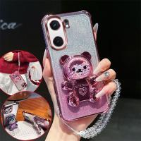 ราคา 4มุมกันกระแทกกรณีโทรศัพท์กับน่ารัก3งหมียืนคริสตัลโซ่เชือกเส้นเล็ก ก ขยะ ใสสําหรับ ไอคิว นีโอ9(5กรัม) สําหรับ วิฟแบ็ค ปก (51406930987)