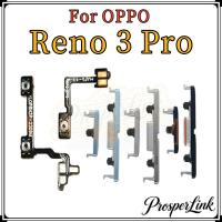 ราคา สําหรับ OPPO Reno 3 pro โทรศัพท์สวิทช์ Key Power On Off Volume up down ปุ่มด้านข้างปุ่ม Flex เปลี่ยน (50104818990)