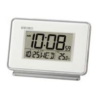 ราคา Seiko White Thermometer And Daily Alarm Desk Or Bedside Clock QHL068W (295586598)
