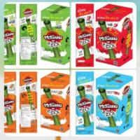 ราคา ลุ้นรส สีอะไรดีนะ حلال ตะวันแดง สาหร่ายทะเลม้วนอบกรอบ แบบแท่ง Stick อร่อย เต็ม แท่งไม่ใช้น้ำมัน (43752323622)