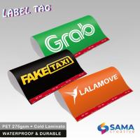 ราคา Taxi & Ojol Series - ป้ายแท็กรถยนต์ - Variations ฝาครอบประตูท้ายรถ - Viral Car Ojol Taxi Sticker Decorative (54855394581)