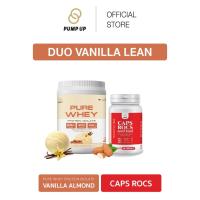 ราคา [Bundle Set] PUMP UP Whey Protein Isolate100% Vanilla Almond flavor + CAPS ROCS (21183798242)