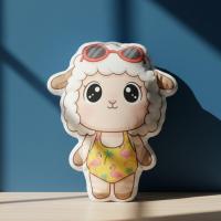 ราคา แกะ ไก่ซิลกี้ สกั๊งค์ สลอธ ชุดว่ายน้ำ การ์ตูน หมอนไดคัท พิมพ์2ด้าน หมอนสกรีนรูป ตุ๊กตา ของขวัญ FUNYB (58056005916)