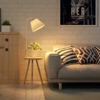 ราคา โคมไฟตั้งพื้นพร้อมโต๊ะ โคมไฟIKEA ปรับสีได้ สไตล์ญี่ปุ่น (29053018025)