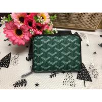 ราคา กระเป๋าสตางค์ใบสั้น ซิปรอบ สีเขียว GY (25673964178)