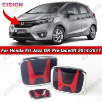 ราคา 1 PC Glossy สีดําสีแดง 3D อะคริลิคสัญลักษณ์ด้านหน้าด้านหลัง Grille กันชนพวงมาลัยโลโก้กรอบแผงสําหรับ Honda Fit Jazz GK Pre-facelift 2014-2017 PMMA Badge สติกเกอร์จัดแต่งทรงผม (41528988957)