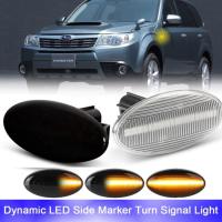 ราคา Front Fender LED Side Marker Repeat Blinker Lights For Subaru XV Crosstrek G34 GT G33 17-21 Impreza (56304124975)