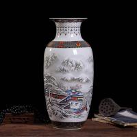 ราคา #เครื่องประดับ# จิงเต่อเจิ้นเซรามิกคู่แจกันจีนงานฝีมือappliqueตู้ทีวีเครื่องประดับที่เรียบง่ายบ้านส (51155066230)