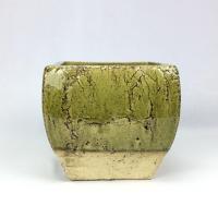 ราคา OrientalFineArt กระถางต้นไม้ กระถางเซรามิคทรงสี่เหลี่ยมสีเขียว สำหรับปลูกต้นไม้ (4074259599)