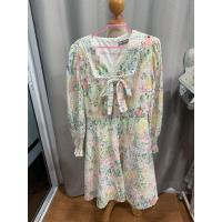 ราคา เดรสยาวพิมพ์ลายดอก ฉลุทั้งชุด ปกทหารเรือ โบว์หน้า (28727787511)