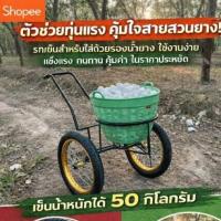 ราคา รถเข็นยาง ล้อใหญ่ รับน้ำหนัก 50 กิโลกรัม โครงเล็กเเข็งแรง (51954740605)